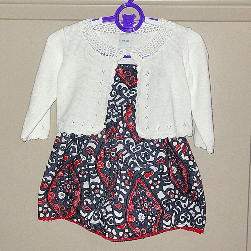 Dress & Cardigan 3-6 months